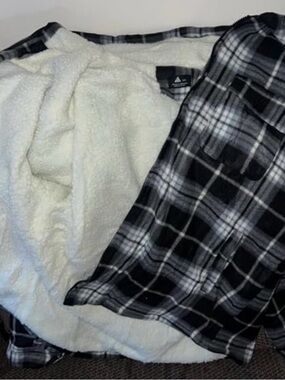 Black & White Plaid Men's light Jacket
